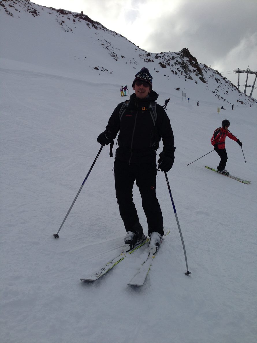 Achim Barth auf Skiern